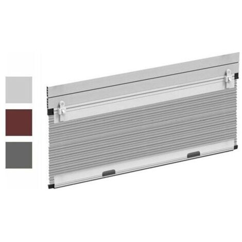 Rete Antizanzare in Alluminio Roll-Up Marrone 130x160 cm con Medaglia Plissettata Marrone 160x130-90 QF1316R6