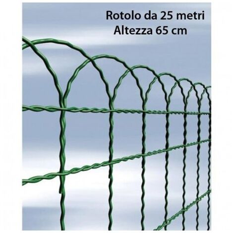 Rete arcoplax acciaio zincato plasticato h.65 - Salone