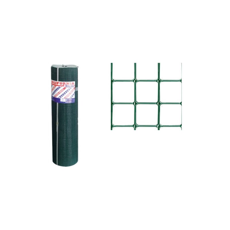 Image of United Fences - Rete per recinzioni animali elettrosaldata Zincata Plastificata con maglia quadrata 12x12 Rotolo 10 mt. - 100cm