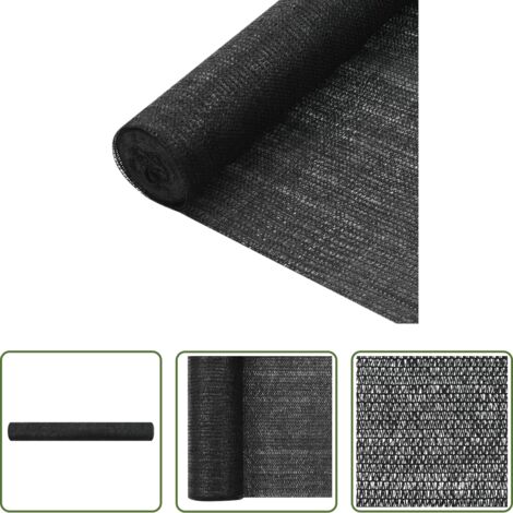 Rete da giardino -  Rete per Privacy Nera 2x10 m in HDPE 75 g/m²