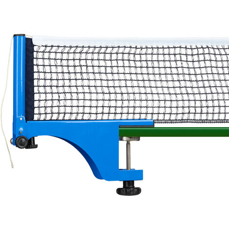 Rete Da Ping Pong Per Tavolo Con Morsetti Colore Blu E Misure 192 X 235 Cm Morsetti In Metallo Con Vite Di Fissaggio
