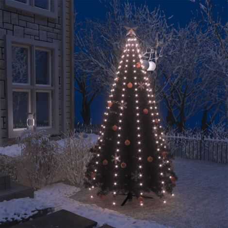 Albero di Natale con base tronco e luci led Marmolada in PE Effetto Real  Touch+ PVC / 250 cm