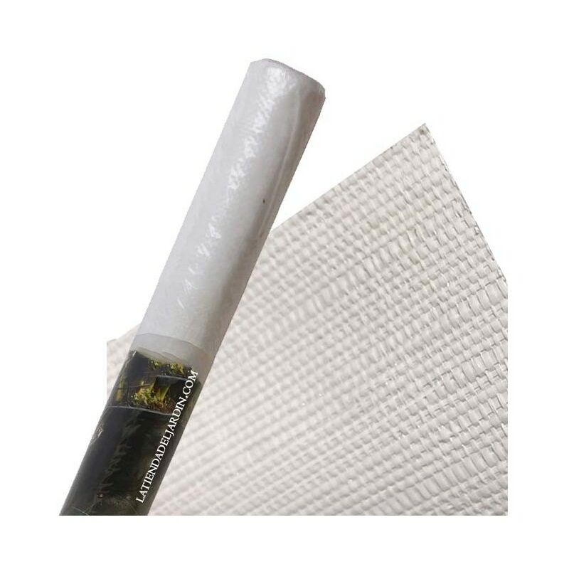 Tessuto da Pacciamatura Contro le Erbacce 1,25 x 10 m in Fibre di Polipropilene Tessute anti-UV 105 g/m², bianco