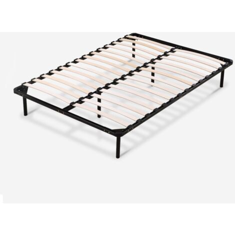 LLB LIVING LIFE BED Rete doghe legno acciaio letto piazza e mezza 120x190cm francese Luzern