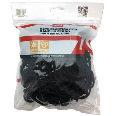Rete Elastica Per Bagagli D 5 Mm 90X150 Cm - 10 Pz