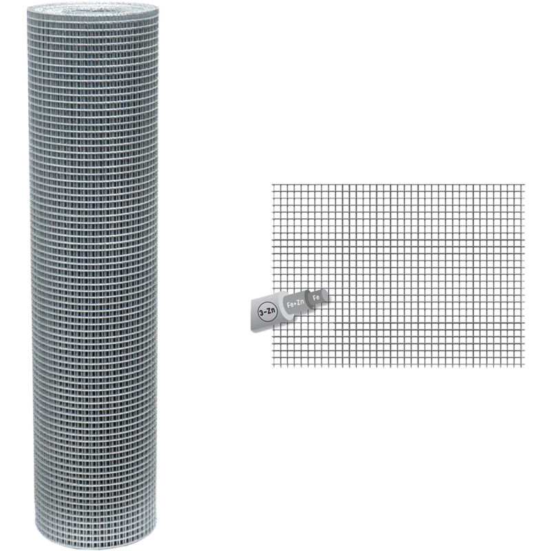 RETE ELETTROSALDATA 12 x 12 Filo Ø mm. 0,9 - H. cm 50 x mt. 25 12 x 12 Filo Ø mm. 0,9 - H. cm 50 x mt. 25