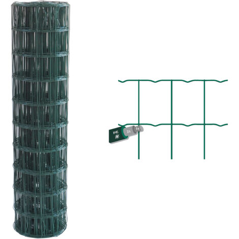 Rete elettrosaldata plastificata 100x25 mt