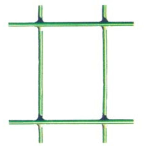 Rete elettrosaldata per recinzioni animali zincata e plastificata verde  muschio con maglia 76x51 mm Rotolo 10 mt - 152cm : : Fai da te