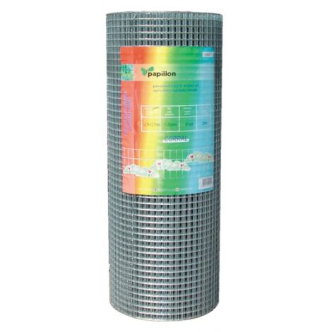 RETE Elettrosaldata zincata PAPILLON CORRAL 19X19 mm Altezza 81 cm 25 mt