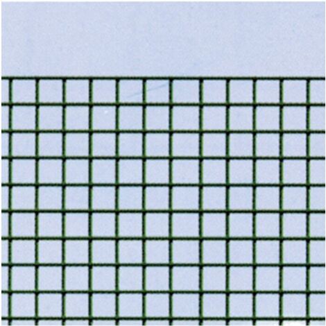 Rete Elettrosaldata Zincata Plastificata Verde Maglia Mm.50X75 maglia mm.50x75 filo ø mm.2,1 est. - cm.180h.