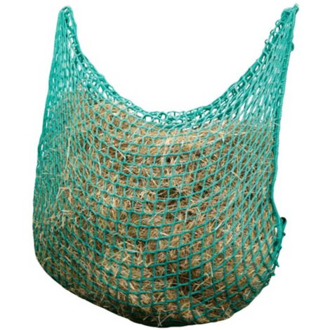 Rete fieno flexistrong verde 90x90 cm extra spessa con cinghie a chiusura rapida