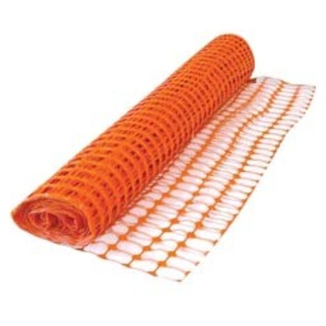 RETE IN PLASTICA PER CANTIERI  m.50x1.2h. fori rettangolari mm.100x40  120g/mq    TREX