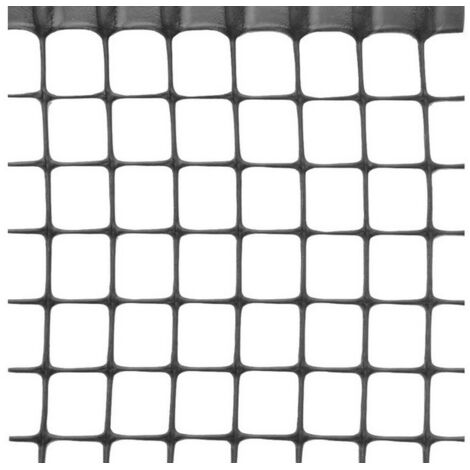 RETE IN PLASTICA QUADRANET X BALCONI maglia mm.10x10 rotolo mt.50 H. cm. 100 - Antracite