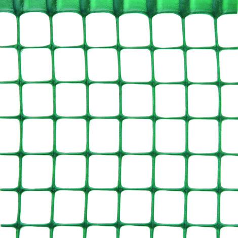 RETE IN PLASTICA QUADRANET X BALCONI maglia mm.10x10 rotolo mt.50 H. cm. 100 - Verde