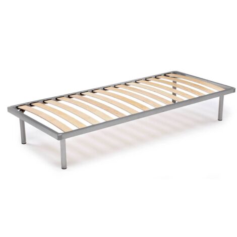 Rete letto singolo Mareta, Rete ortopedica in multistrato di betulla a 14 doghe, 100% Made in Italy, cm 80x200h 34