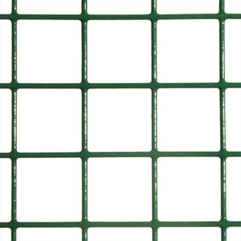 COMERCIAL CANDELA Rete Metallica Plastificato 0,5X5M 80% Acciaio Zincato/20% PVC Rete Recinzione Reticolato 6X6MM