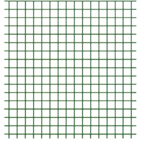 RETE METALLICA VERDE PLASTIFICATA 5XH0,5M PLASTIQU