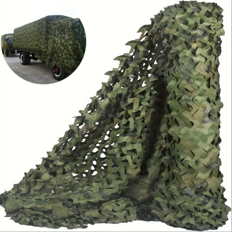 Rete mimetica, rete protettiva solare, tenda mimetica per ombreggiare, campeggio, decorazioni per feste, 3 m x 5 m
