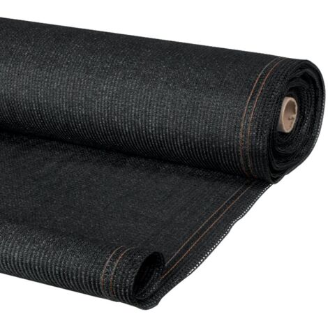 Rete ombreggiante 1,5x10m, telo rotolo per recinzione giardino 300g/m², nero