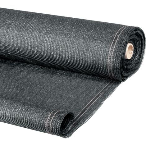 Rete ombreggiante 1x10m, telo rotolo per recinzione giardino 90g/m², grigio