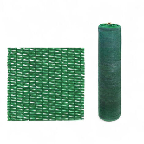 Rete ombreggiante 90% verde con asole rinforzate - H1.5 mt rotolo 100 mt