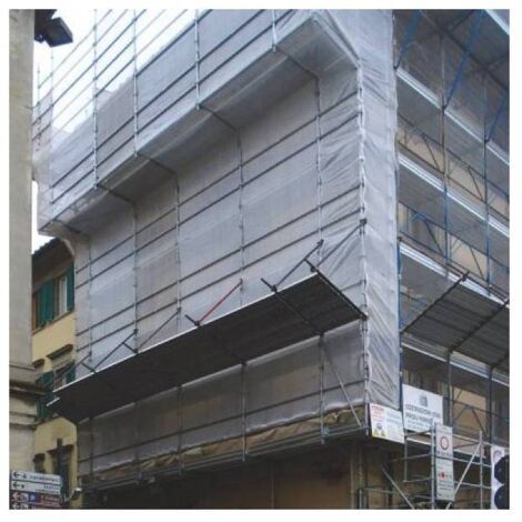RETE P/PONTEGGI C/ASOLE 1,8X25 M BIANCO