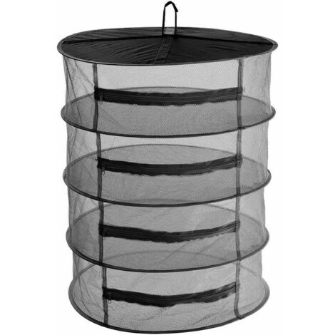 Rete per asciugare le erbe - Rete per asciugare le erbe a 4 strati sospesa, rete per asciugare le erbe con cerniere - 45 cm/60 cm