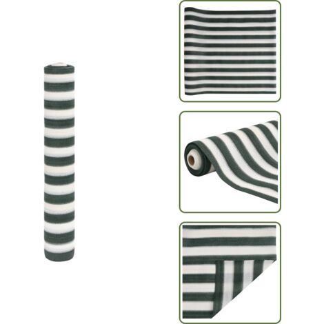 Rete per balcone - vidaXL Rete per Privacy Verde e Bianco 1,5x10 m in HDPE 150 g/m² - Rete per giardino
