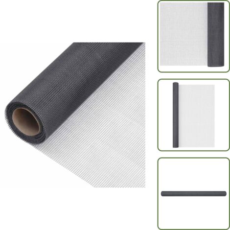 Rete per porte - vidaXL Zanzariera in Fibra di Vetro 80x2000 cm Grigia - Rete per uccelli