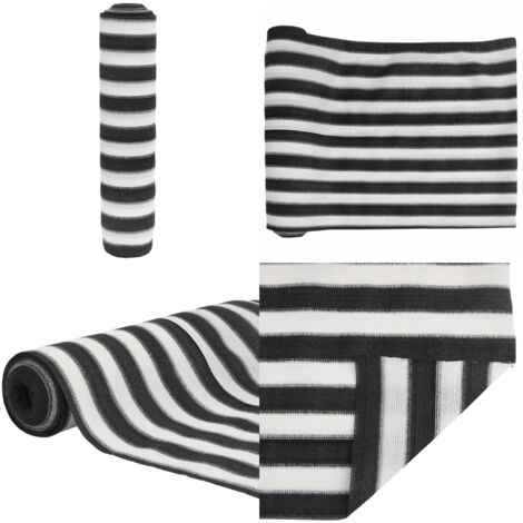 Rete per Privacy Antracite e Bianca 1,2x50 m in HDPE 75 g/m² - Rete hdpe - Protezione privacy
