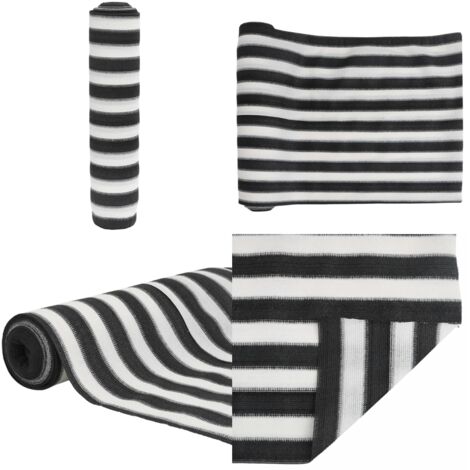 Rete per Privacy Antracite e Bianca 1x10 m HDPE 150 g/m² - Rete hdpe - Protezione solare