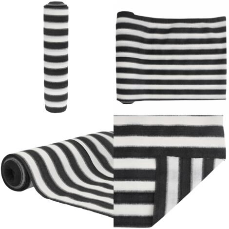 Rete per Privacy Antracite e Bianca 2x10 m in HDPE 75 g/m² - Rete hdpe - Protezione privacy