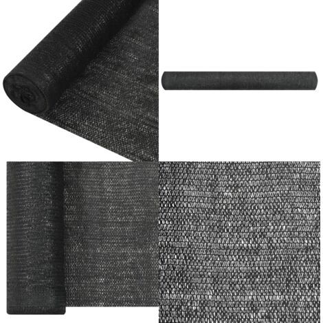 Rete per Privacy Nera 1,8x50 m in HDPE 195 g/m² - Rete da giardino - Rete in HDPE