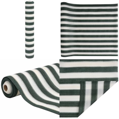 Rete per Privacy Verde e Bianco 1,5x10 m in HDPE 195 g/m² - Rete per balcone - Rete per giardino