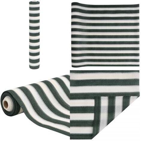 Rete per Privacy Verde e Bianco 1,8x10 m in HDPE 195 g/m² - Rete per balcone - Rete per giardino