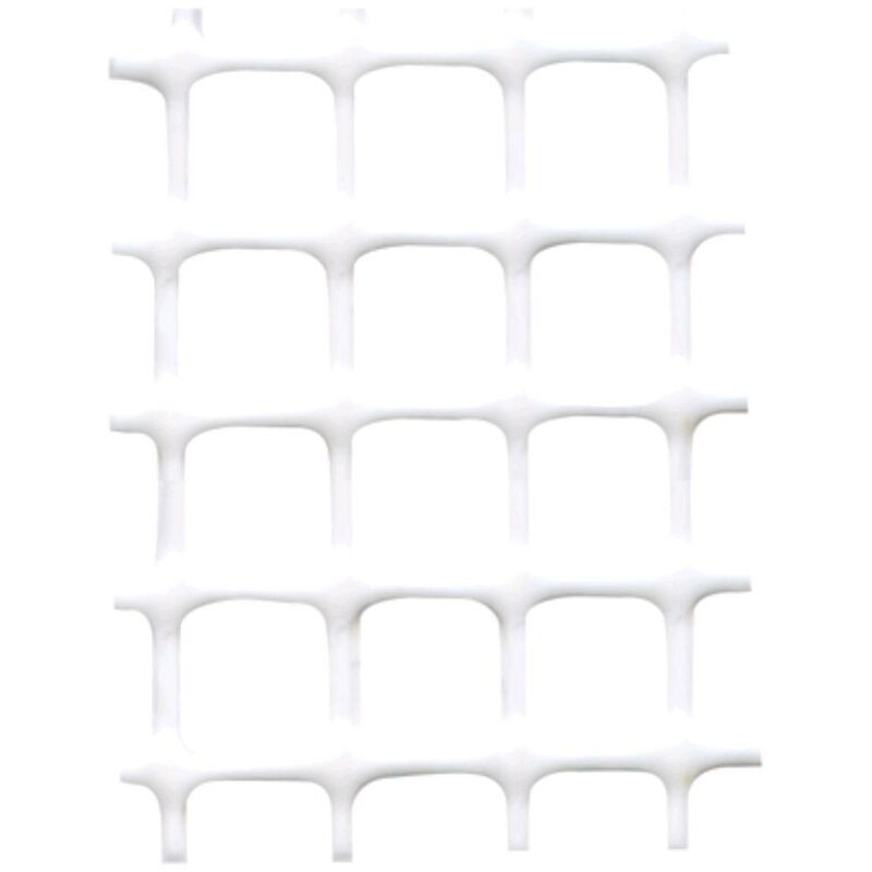 Rete plastica balcone quadra Tenax hdpe bianco mm 10X10 h.cm 100 ml 50