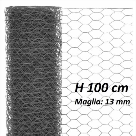 Rete per Recinzioni Tripla mt.50 Maglia mm.13 Ø Filo mm.0,60-H cm.100
