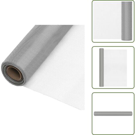 Rete per uccelli - vidaXL Recinzione in Rete in Acciaio Inossidabile 60x1000 cm Argento - Rete per conigli