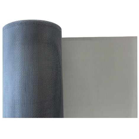 RETE PER ZANZARIERA IN ALLUMINIO 63 H. 120 cm - Rotolo 30 mt