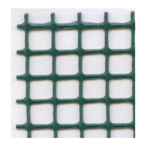 RETE PLASTICA BALCONE QUADRA  VERDE MM 5X5 - 20m x 1m