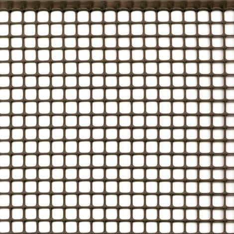 Rete plastica MARRONE maglia cm 1x1 m 1x25