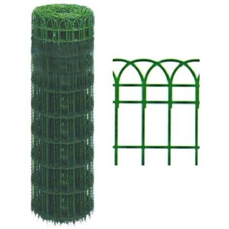 Rete plastificata ad archetto 10m – Altezza 65cm – Zincata per recinzioni residenziali – Colore verde – Trex