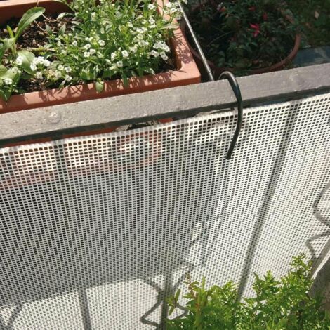 RETE PVC PLASTICA QUADRA H 100 RECINZIONE BALCONI PROTEZIONE BAMBINI A MISURA BIANCA LUNGH 7 METRI