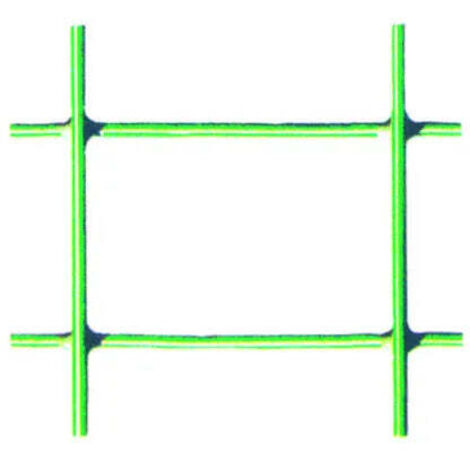 Rete recinzione elettrosaldata plastificata - maglia mm 50x25 - filo Ø mm 2,6 est - rotolo da 25 mt - Altezza: 120 cm