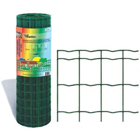 Rete Recinzione Plasticata SGS Yard Papillon 76X63 mm H: 200 cm Rotolo 25 mt
