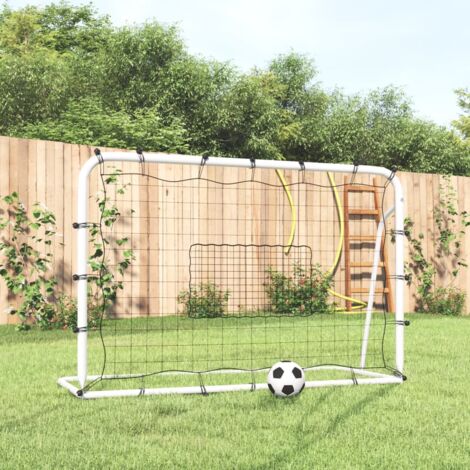 Set 2 Porte Con Reti Da Calcio 79x50x43 Cm Per Bambini Uso Esterno Con  Accessori 