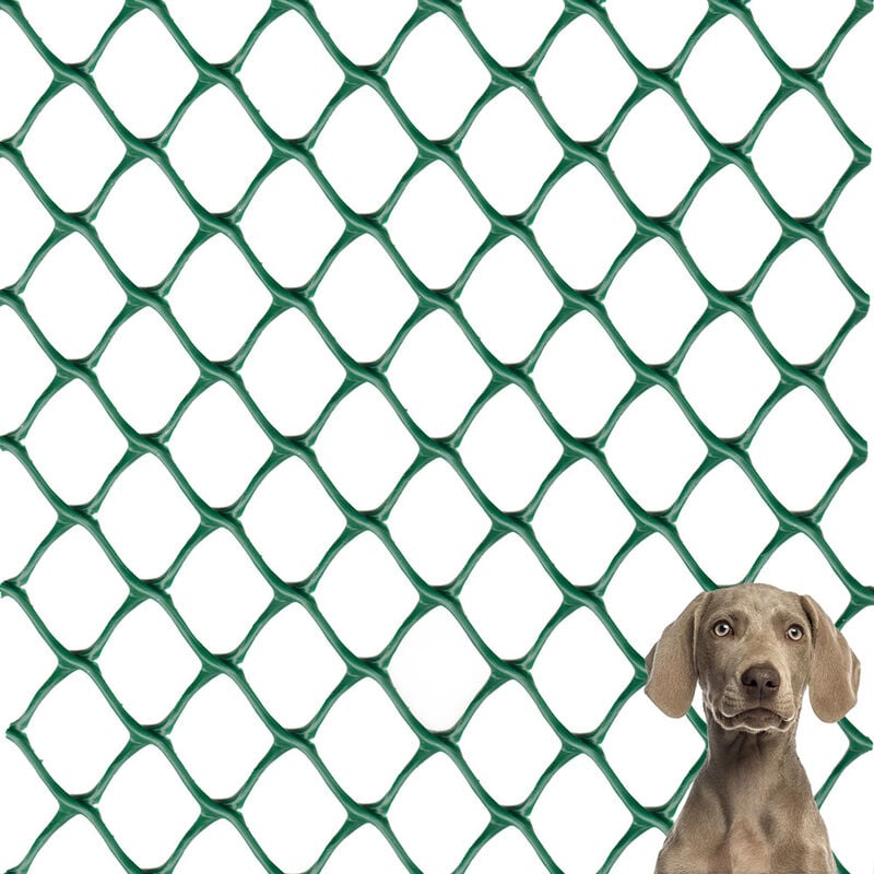 Tenax - filet de sécurité en plastique pour chiens 1X5 m vert