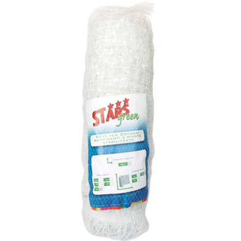 Rete Sostegno Ortaggi Florplus Stars Pp - Cm 17X15  - Mt 10 - H.Cm 170 - 1 Pz