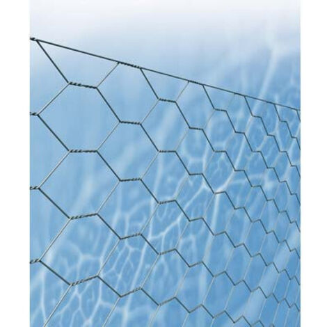 RETE TRIPLA TORSIONE ZINCATA 19/2 STARS • M/N° 19/2 N° 1=MM 0,6 L.MT 50 H.CM  80
