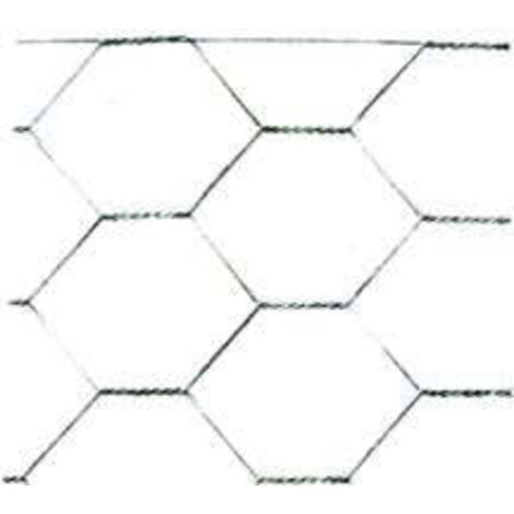 Rete tripla torsione - zincata - Specifiche: maglia 16/2 filo Ø mm 0,7 est. cm 50h.